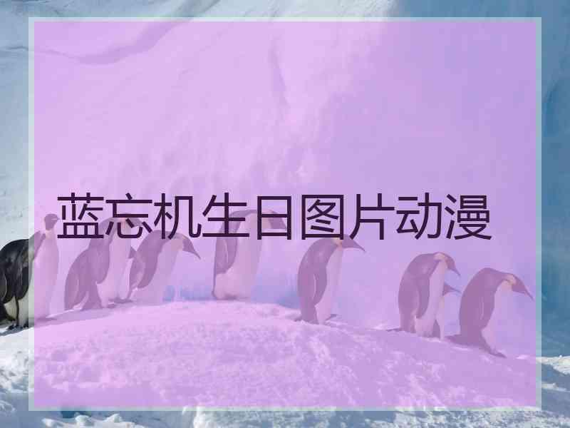 蓝忘机生日图片动漫