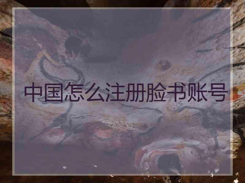 中国怎么注册脸书账号
