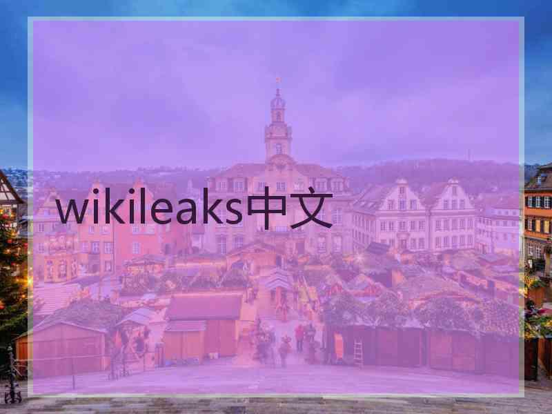 wikileaks中文