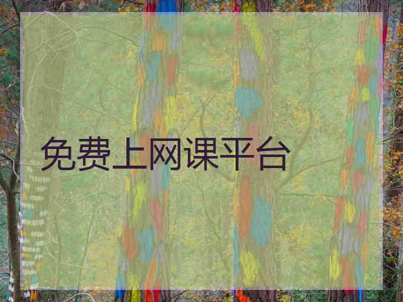 免费上网课平台