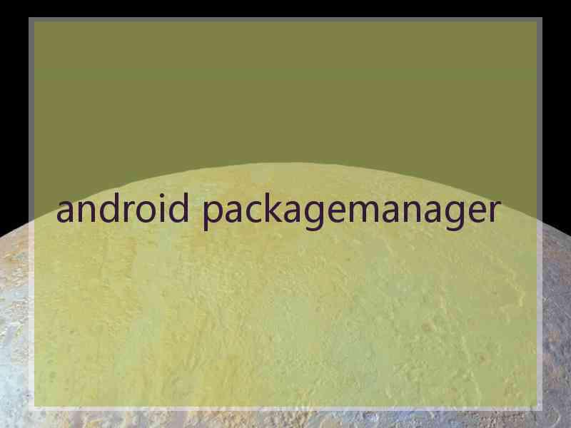 android packagemanager