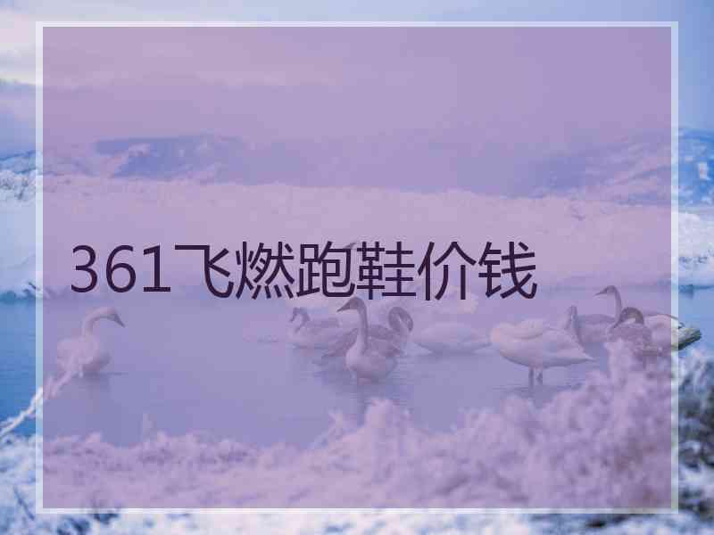 361飞燃跑鞋价钱