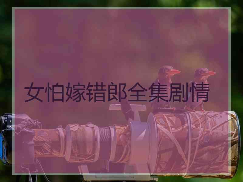 女怕嫁错郎全集剧情