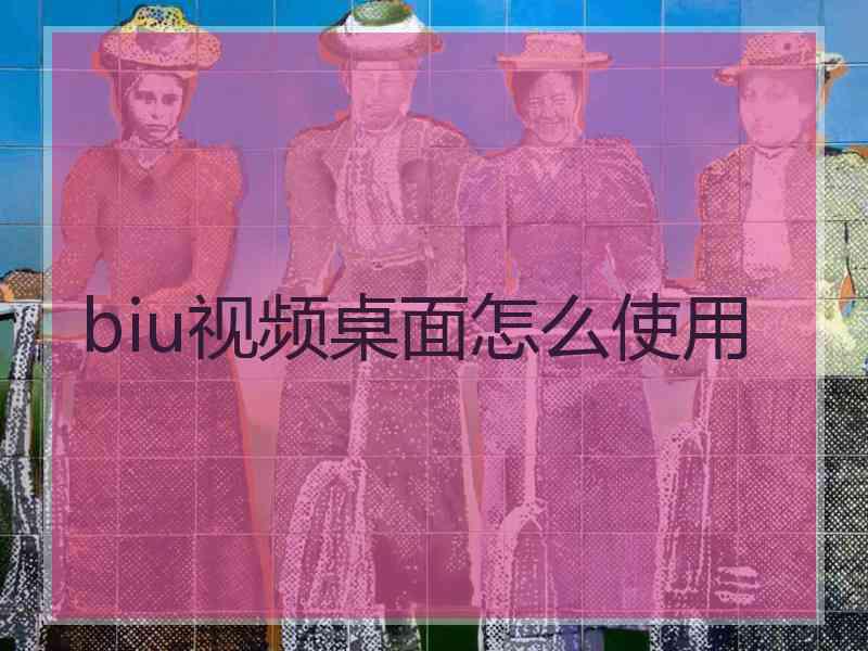 biu视频桌面怎么使用