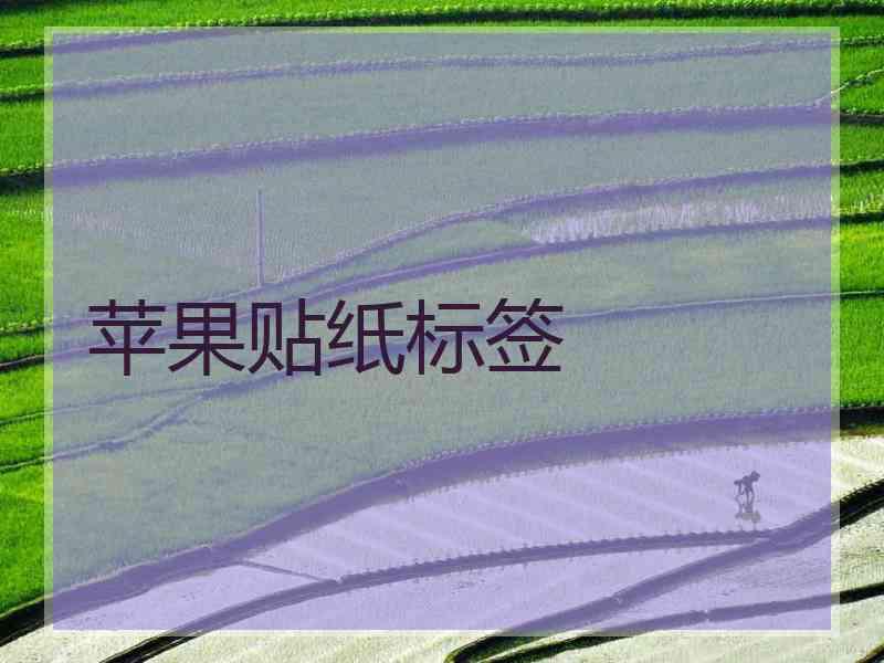 苹果贴纸标签
