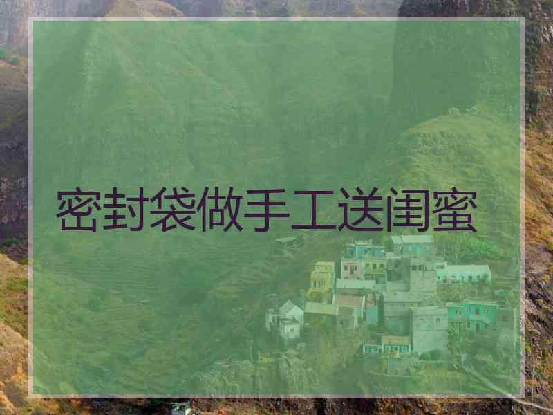 密封袋做手工送闺蜜