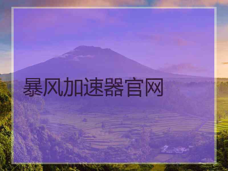 暴风加速器官网