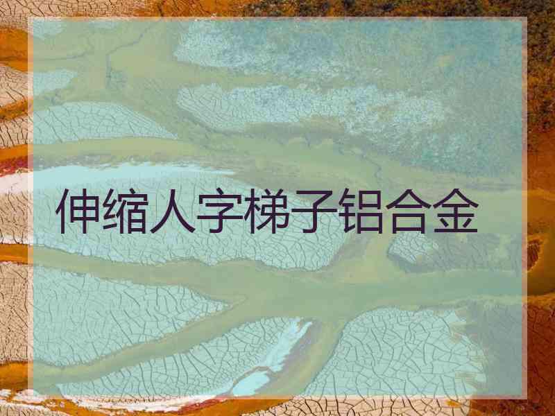 伸缩人字梯子铝合金