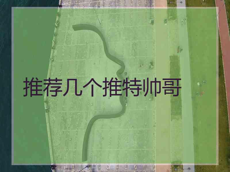 推荐几个推特帅哥