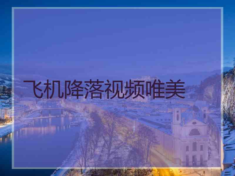飞机降落视频唯美