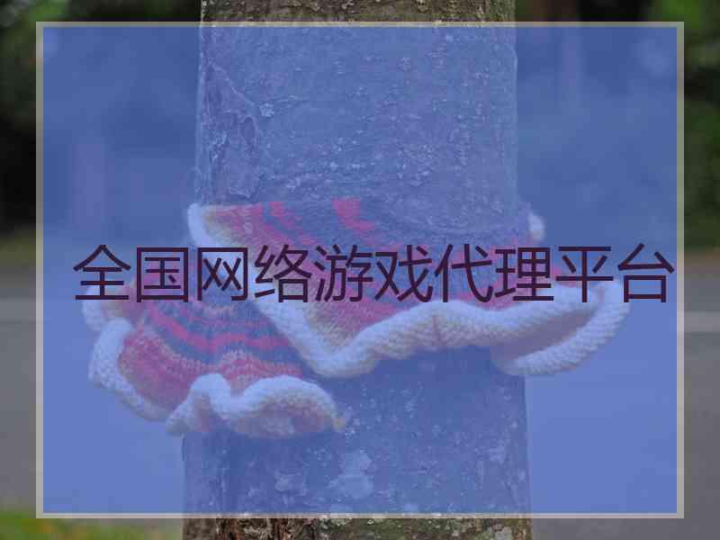 全国网络游戏代理平台