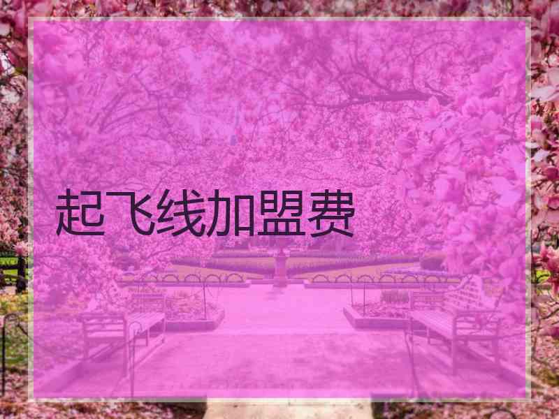 起飞线加盟费