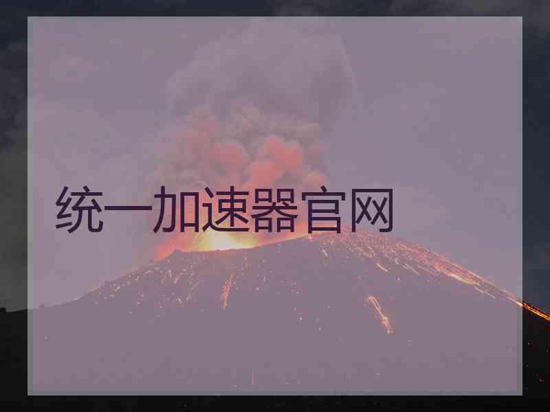 统一加速器官网