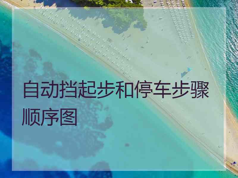 自动挡起步和停车步骤顺序图