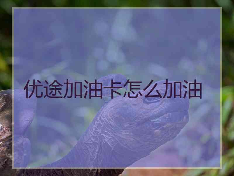 优途加油卡怎么加油