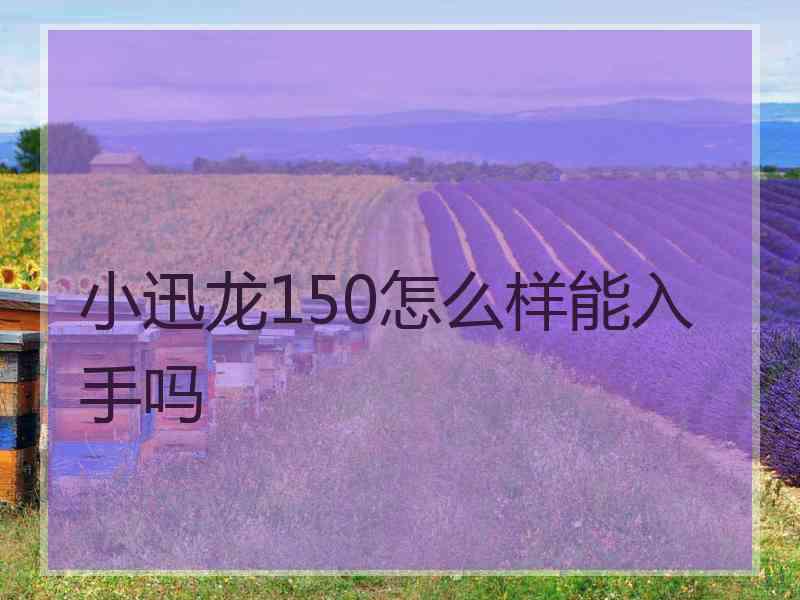 小迅龙150怎么样能入手吗