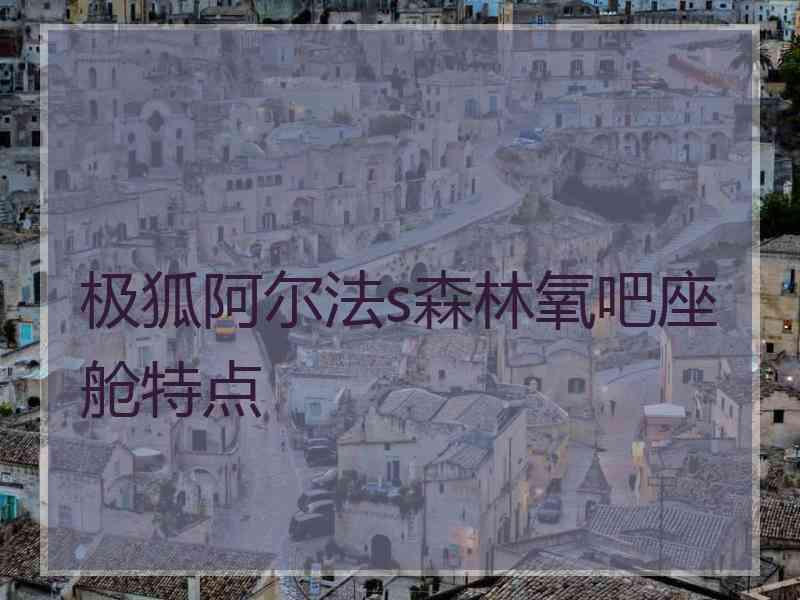 极狐阿尔法s森林氧吧座舱特点