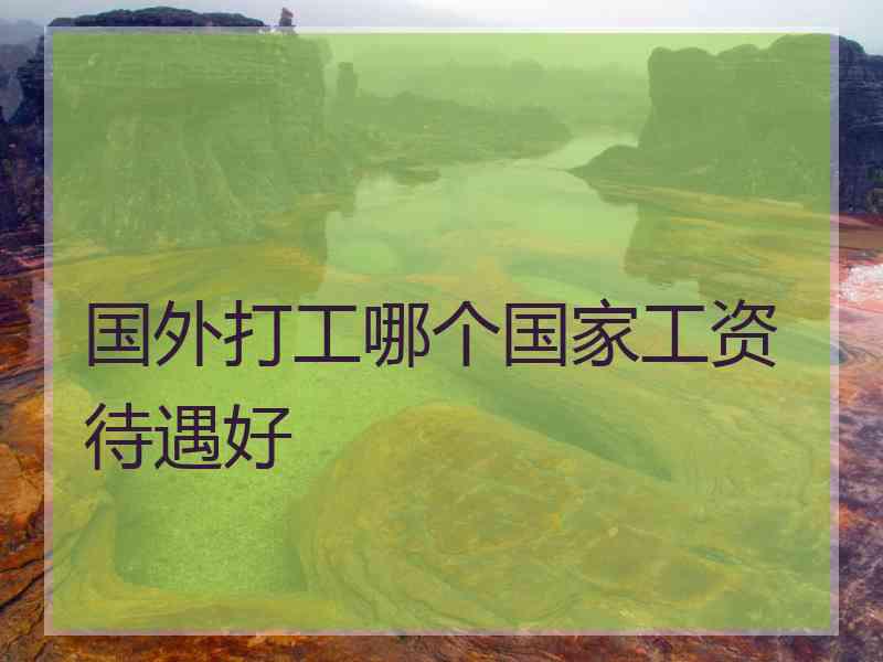国外打工哪个国家工资待遇好