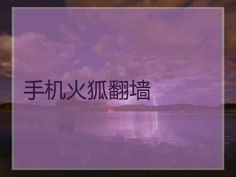 手机火狐翻墙