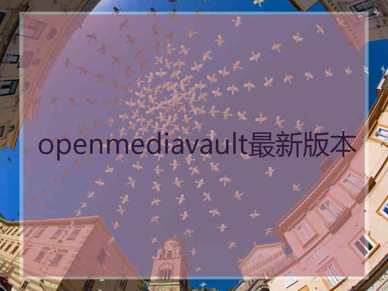 openmediavault最新版本