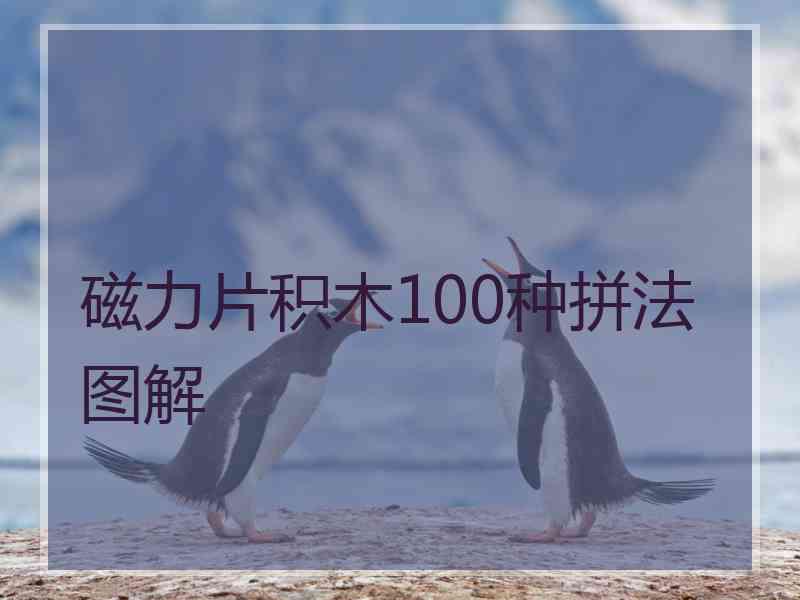 磁力片积木100种拼法图解