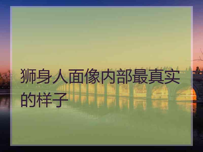 狮身人面像内部最真实的样子