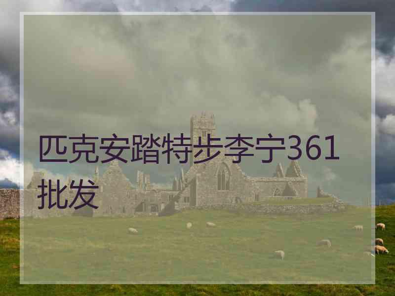 匹克安踏特步李宁361批发