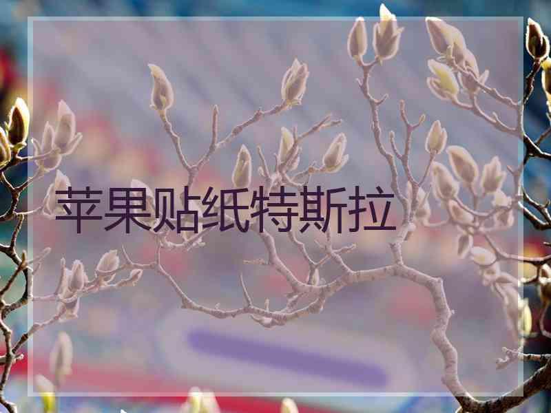 苹果贴纸特斯拉