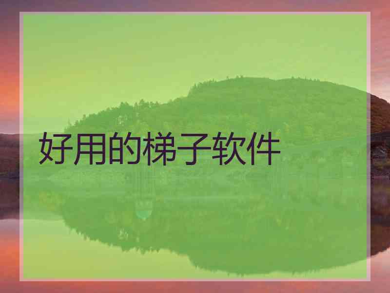 好用的梯子软件