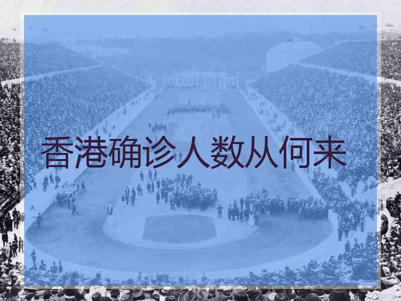 香港确诊人数从何来