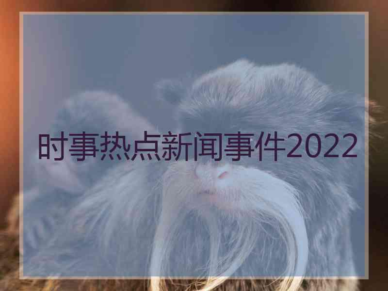 时事热点新闻事件2022