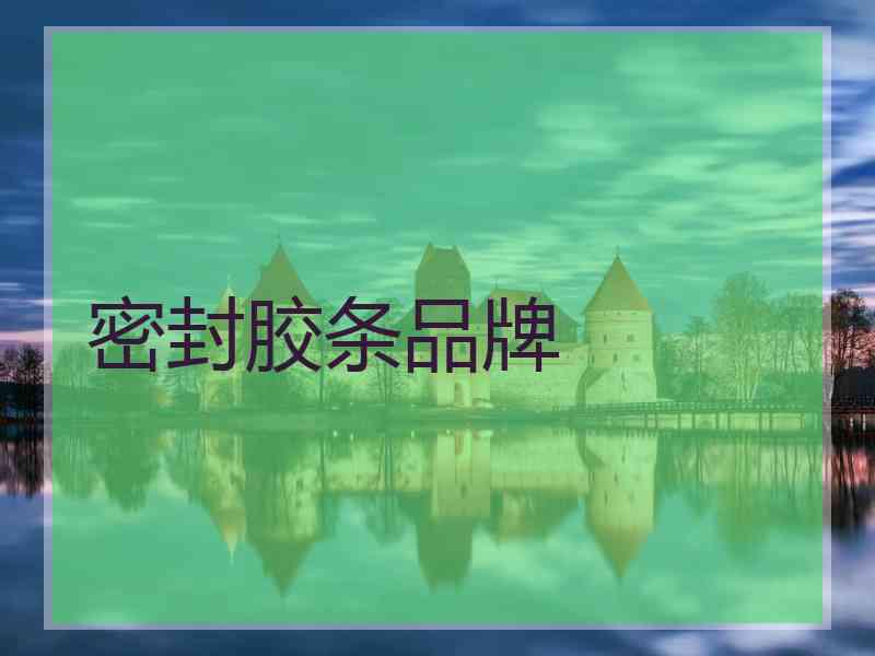 密封胶条品牌