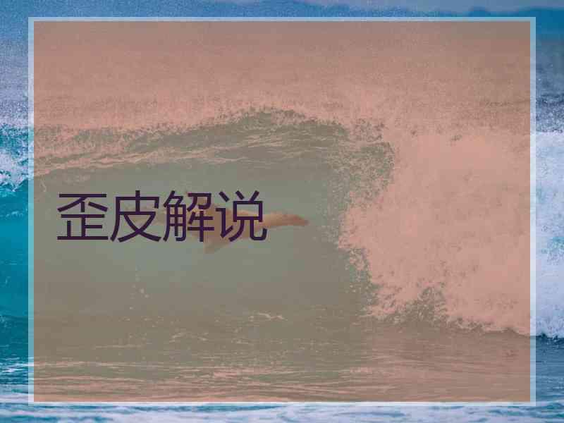 歪皮解说