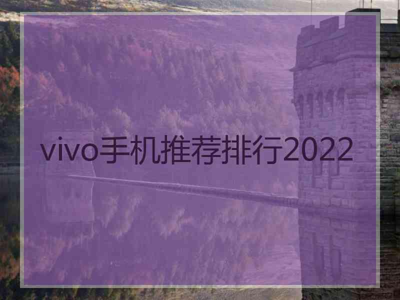 vivo手机推荐排行2022