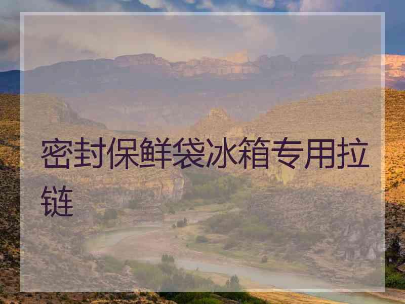 密封保鲜袋冰箱专用拉链