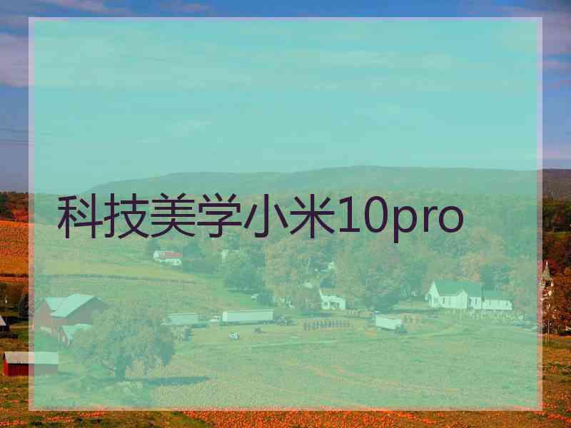 科技美学小米10pro