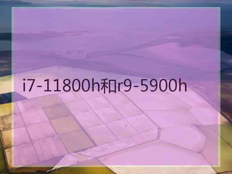 i7-11800h和r9-5900h