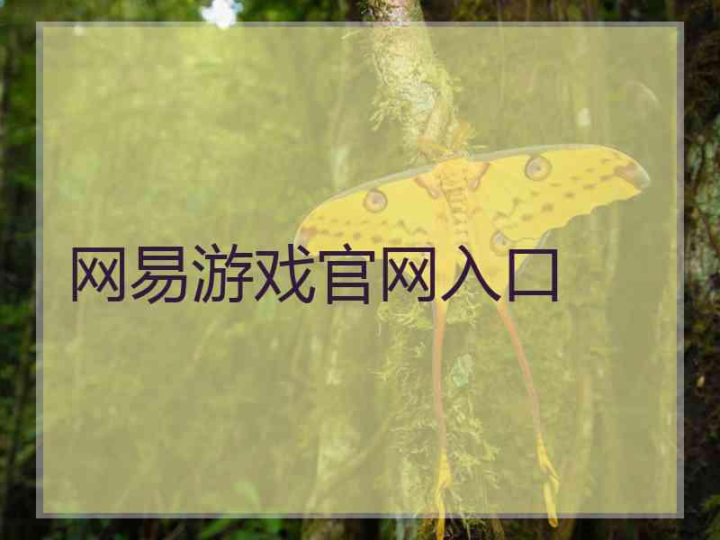 网易游戏官网入口