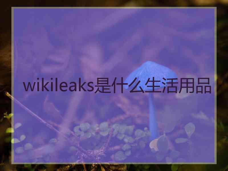 wikileaks是什么生活用品