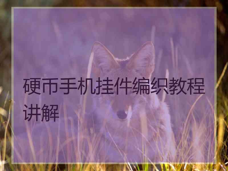 硬币手机挂件编织教程讲解