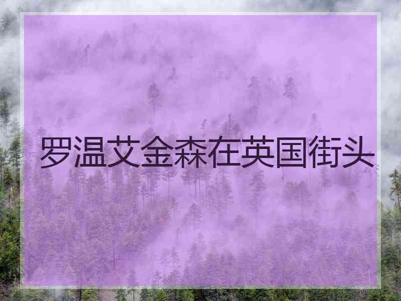 罗温艾金森在英国街头