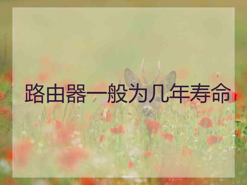 路由器一般为几年寿命