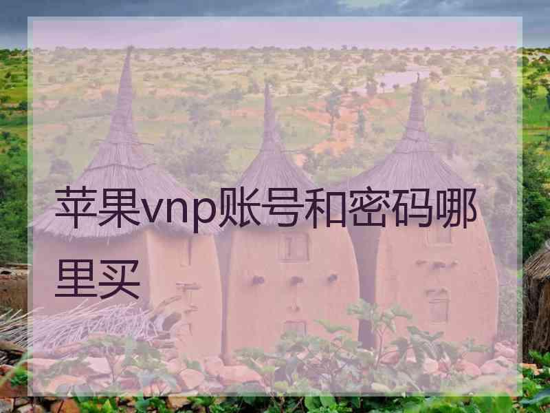 苹果vnp账号和密码哪里买