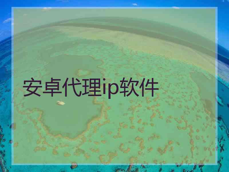 安卓代理ip软件