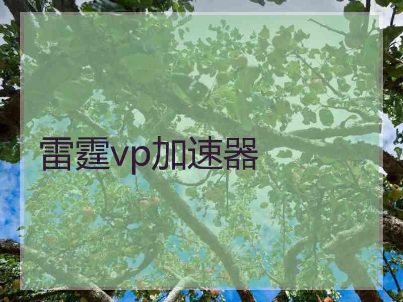 雷霆vp加速器