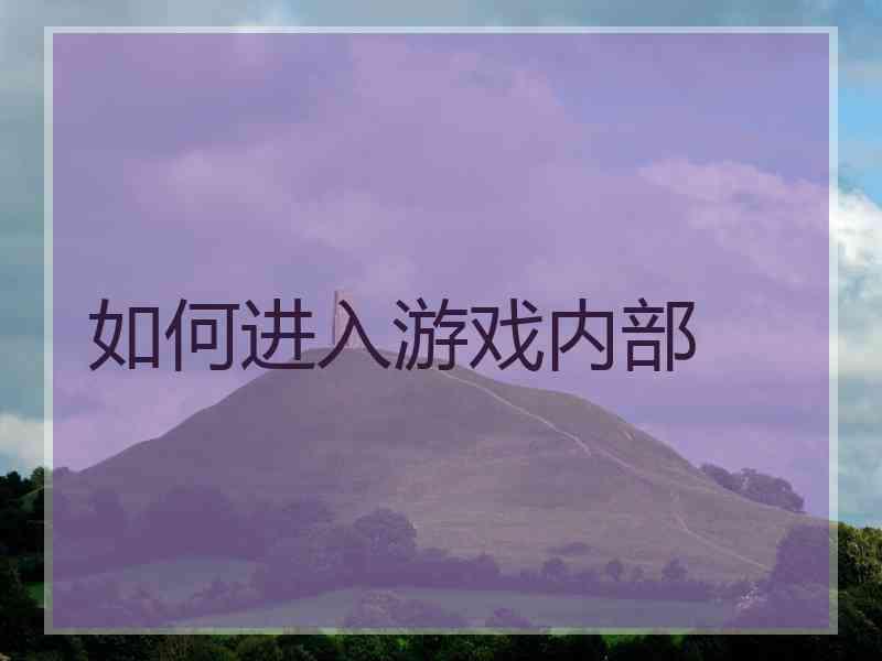 如何进入游戏内部