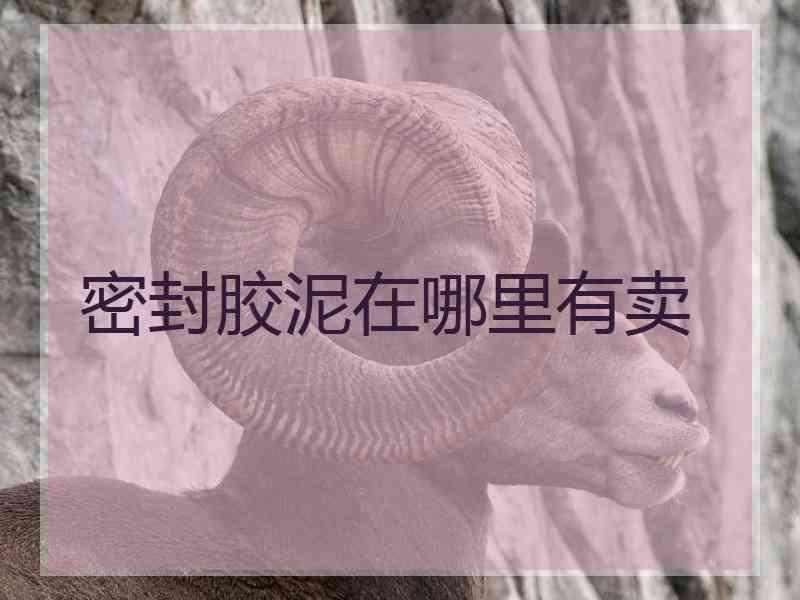 密封胶泥在哪里有卖