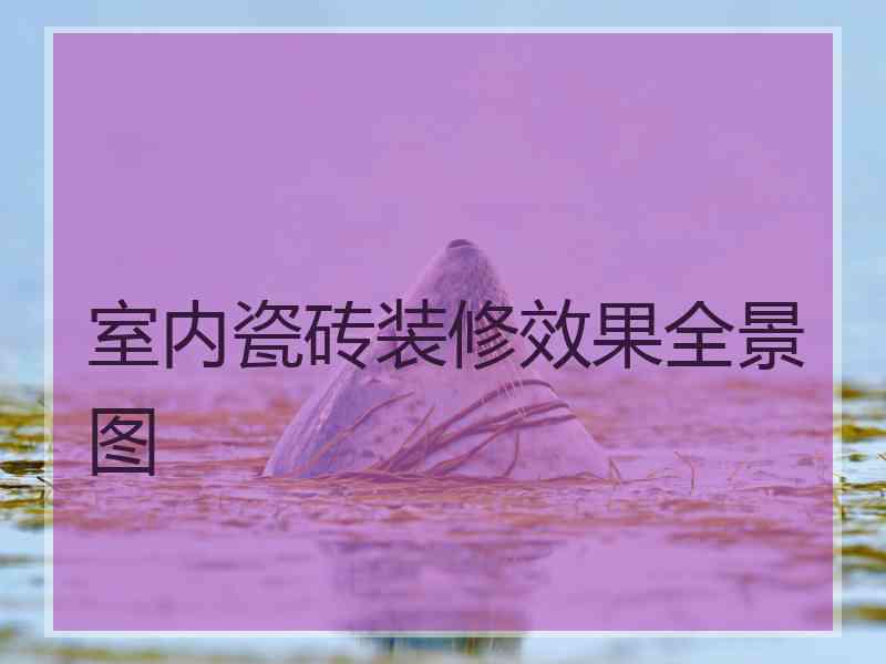 室内瓷砖装修效果全景图