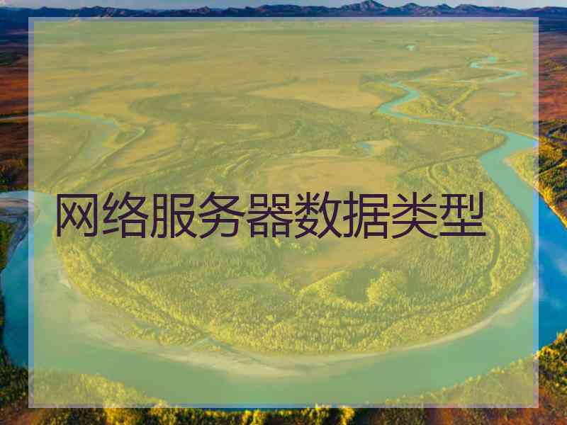 网络服务器数据类型