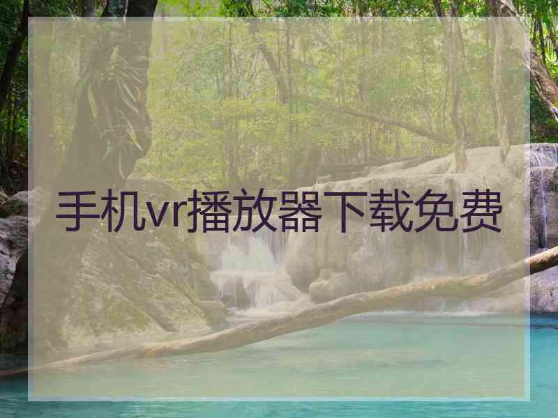 手机vr播放器下载免费